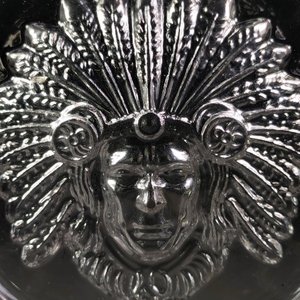 Cenicero de Vidrio Grueso con Rostro de Indígena - imagen 7