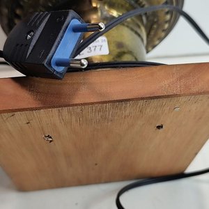 Antiguo Farol Marinero Benjamin "Anti-Explosión" de Barco con Base de Madera - imagen 4