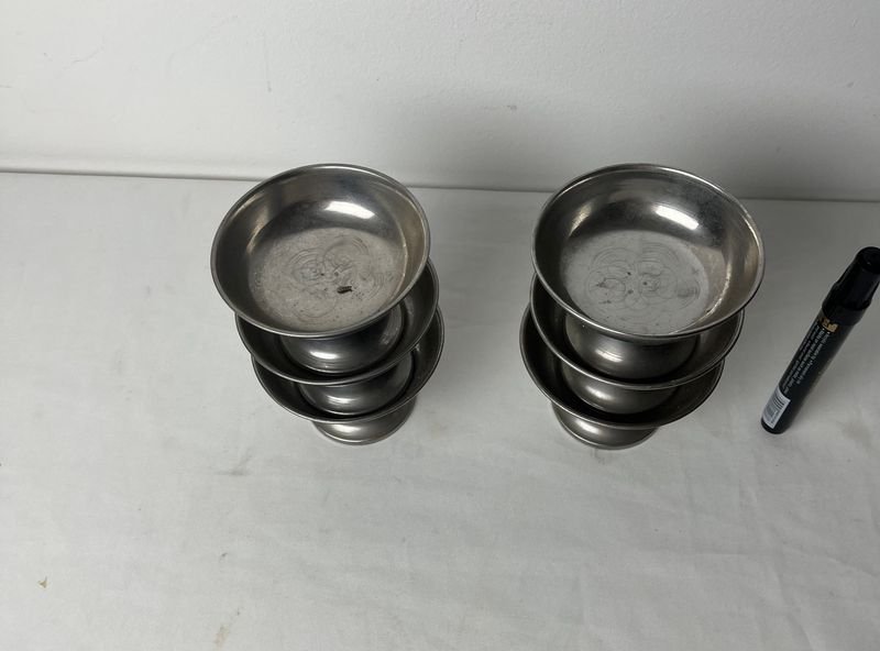 Six Pack de Tazones de Metal Plateado - imagen 6