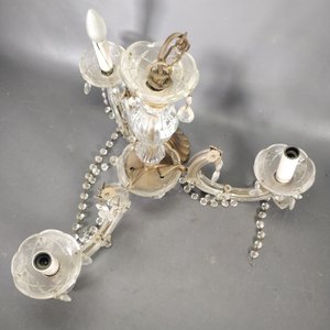Araña de Cristal Estilo María Teresa, Tres Luces - imagen 3