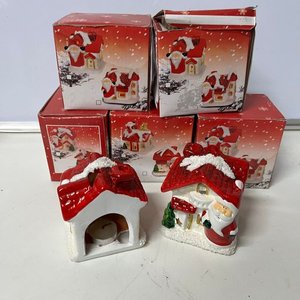 Casitas Navideñas Decorativas con Velas - imagen 4