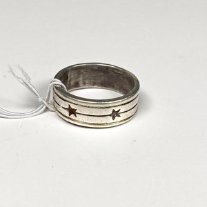 Anillo de Plata con Diseño de Estrellas - imagen 2