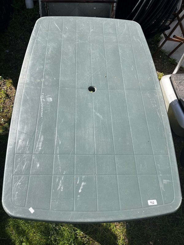 Mesa Rectangular Verde de PVC