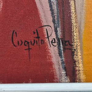 Cuadro "Cuquito Peña" Acrílico sobre Lienzo con Marco Laqueado - imagen 3