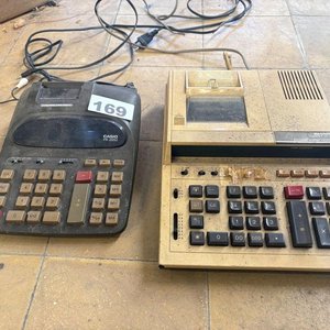 Lote de 2 Calculadoras con Impresora Casio y Sharp - imagen 2
