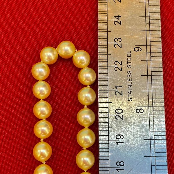 Collar de perlas con broche en plata y muy buen enchapado - imagen 9