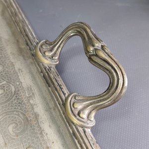 Bandeja Christofle Art Nouveau con asas, 51x36cm - imagen 4