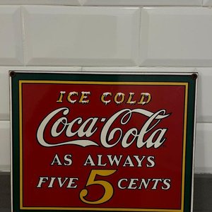 Lote siguiente: Cuadro Metálico "Coca-Cola Ice Cold" Vintage