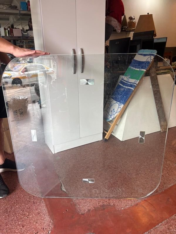 Vidrio Templado para mesa sin soportes 100 x 100 cm