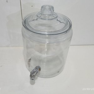 Dispensador de Vidrio Transparente con Canilla Metálica - 6 Litros - imagen 3