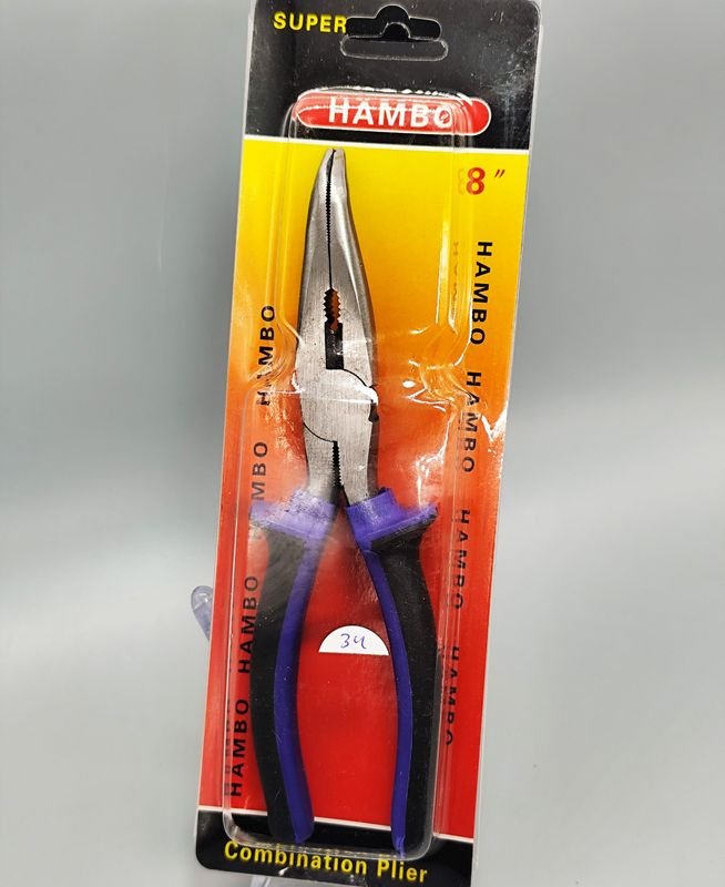 Pinza de Punta Curva "Super Hambo" 8 Pulgadas