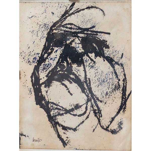 Cuadro Tinta "Rostro" de Hugo Nantes - 23x18 cm