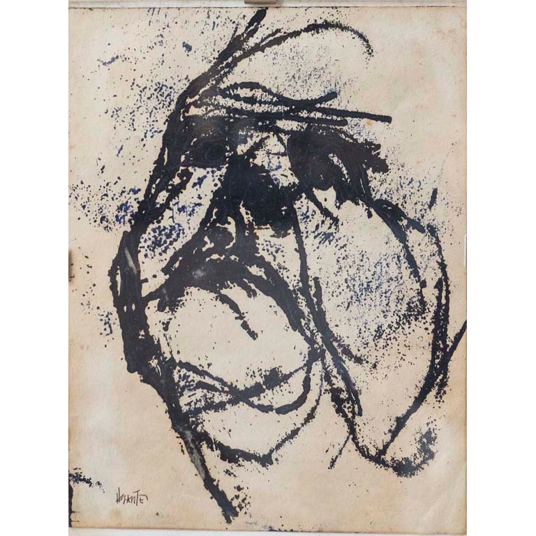 Cuadro Tinta "Rostro" de Hugo Nantes - 23x18 cm