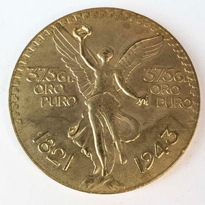 Medalla Conmemorativa México 1821-1943 Bronce Puro - imagen 1