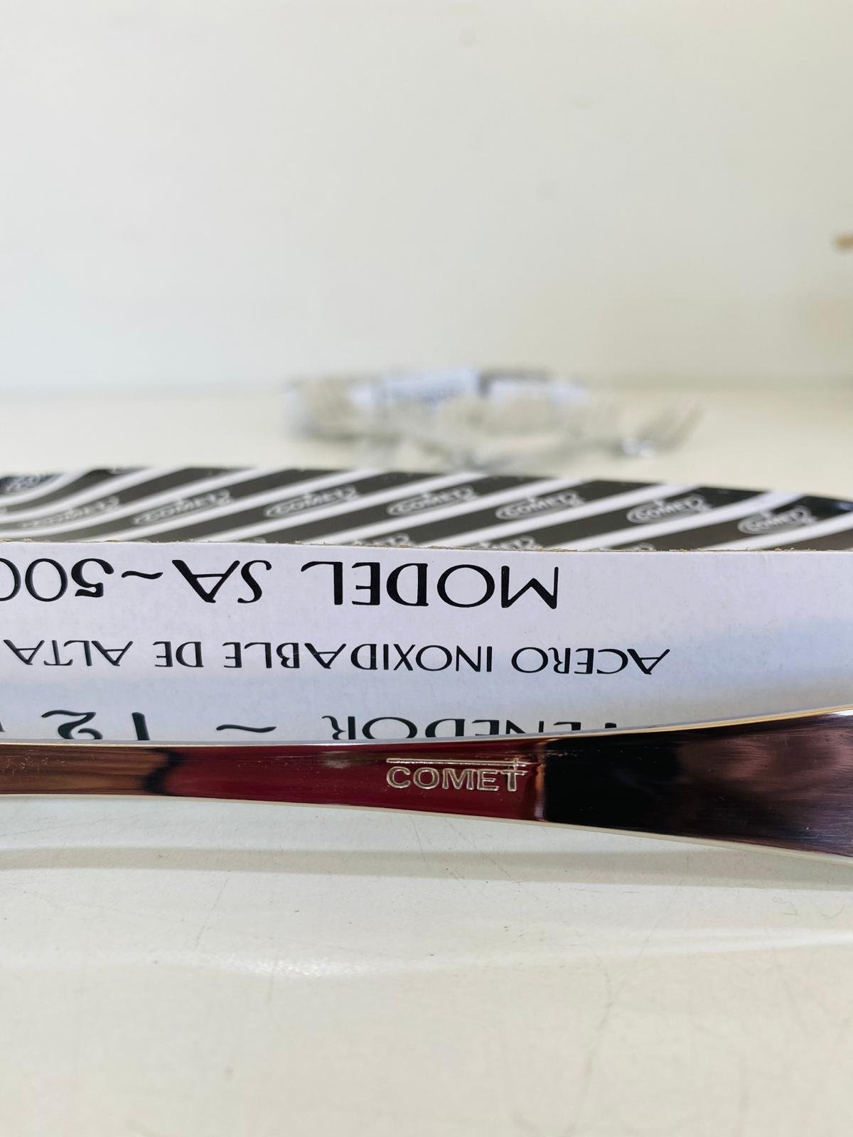 Item lote-x5-cajas-de-tenedores-en-acero-inoxidable-comet-x12-unidades-11 - Image 1