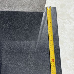 Mesitas de Apoyo Esquinero en L de Granito Negro y Cemento - imagen 7