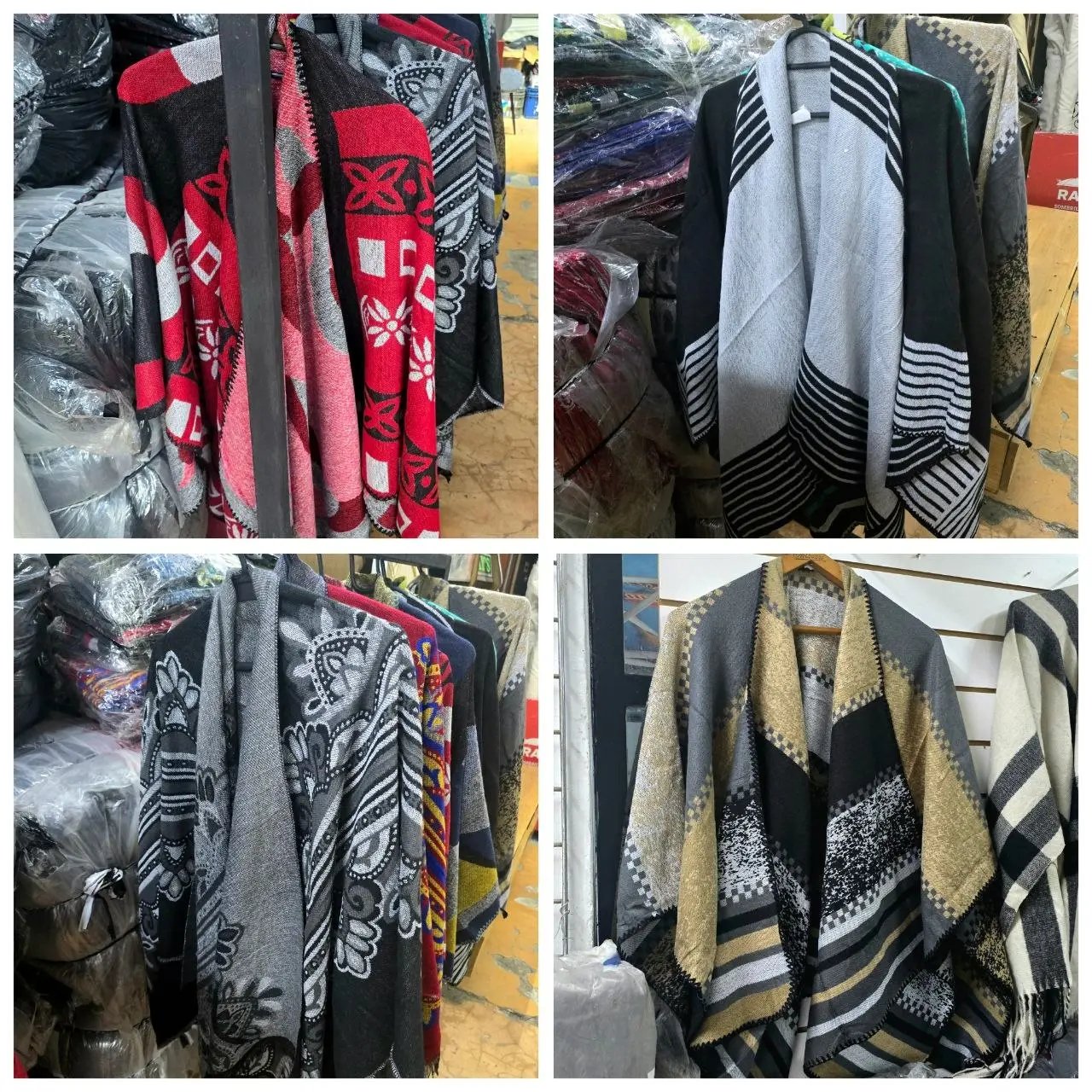 Lote de 24 Ruanas con Diseños Variados