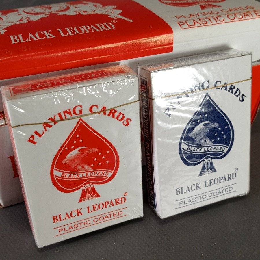 Caja completa con 12 mazos de cartas 707 BLACK LEOPARD - imagen 3