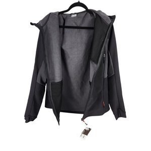Campera Softshell Quechua Hombre Negra Talle XL Cortavientos Trekking - imagen 3