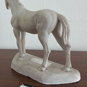 Escultura Ecuestre de Caballo Estilo Siglo XIX - Base Ovalada - imagen 3