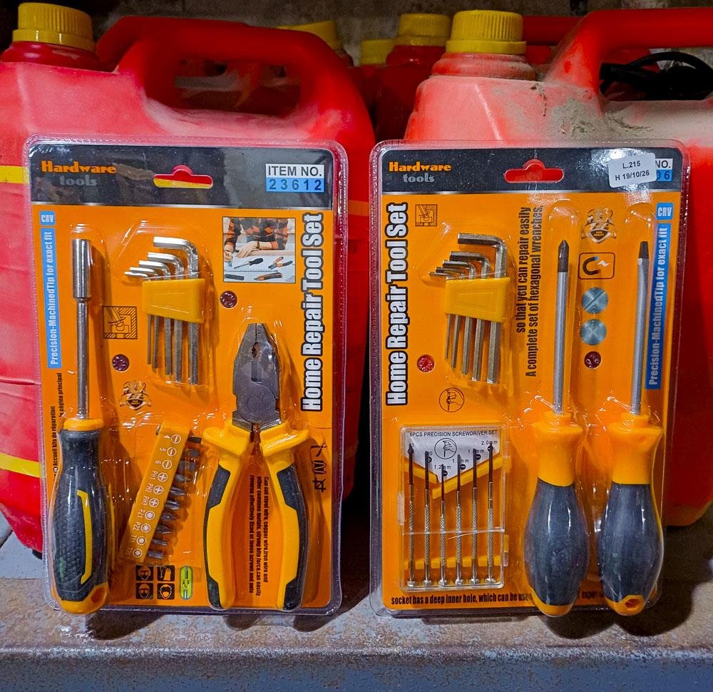 Set de Herramientas para el Hogar: Destornilladores y Llaves Allen (2 Blisters)