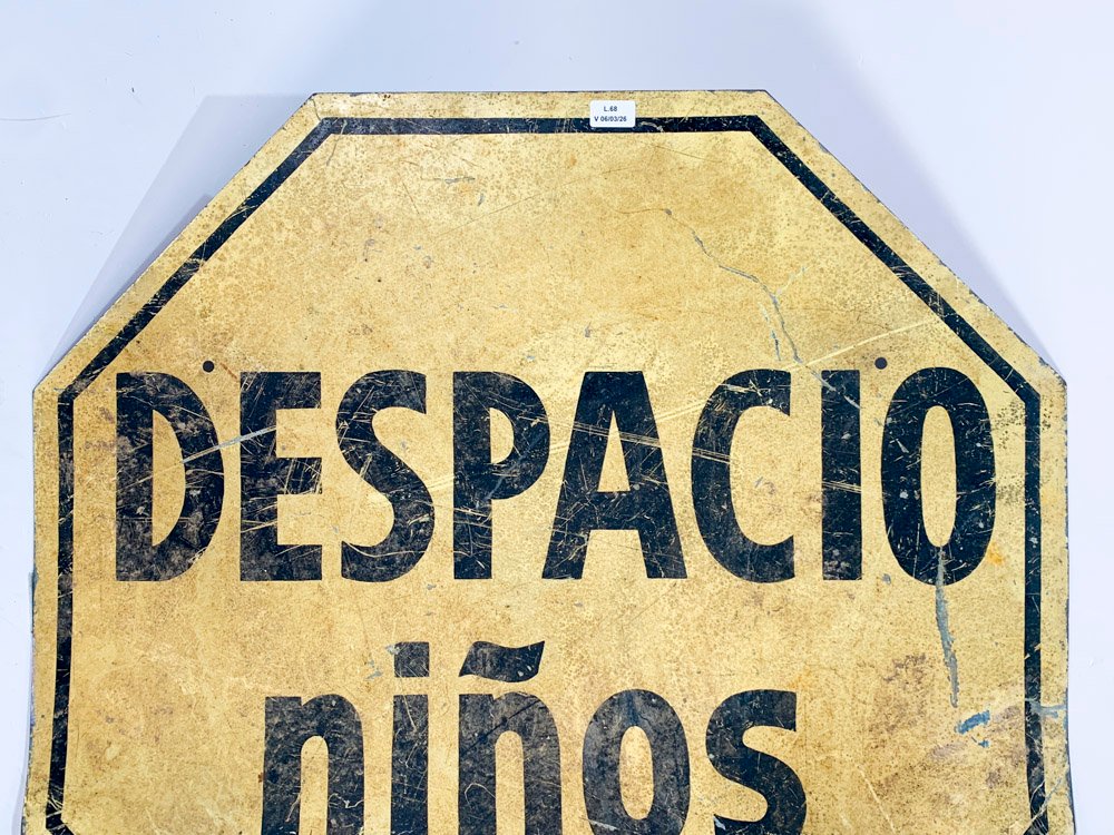 Cartel octogol en chapa pintado con detalles - imagen 2