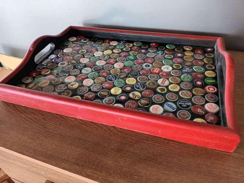 Bandeja Decorativa con monedas y botones - imagen 4