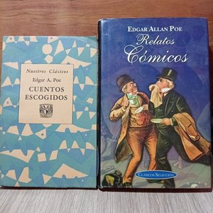 Lote siguiente: Dos Libros de Edgar Allan Poe: Cuentos Escogidos y Relatos Cómicos