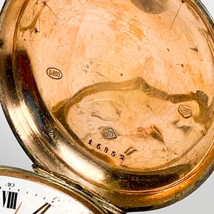 Reloj de Bolsillo Caja de Plata Funciona, Esfera con Chip, Sin Vidrio - imagen 4