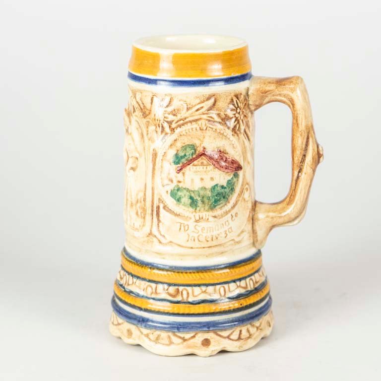 Jarra de cerveza de cerámica de la 4ta semana de la cerveza de Paysandú de 1989 - imagen 2