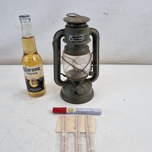 Antiguo Farol a Kerosene Sunlight Verde Militar con Mechas de Repuesto - imagen 2