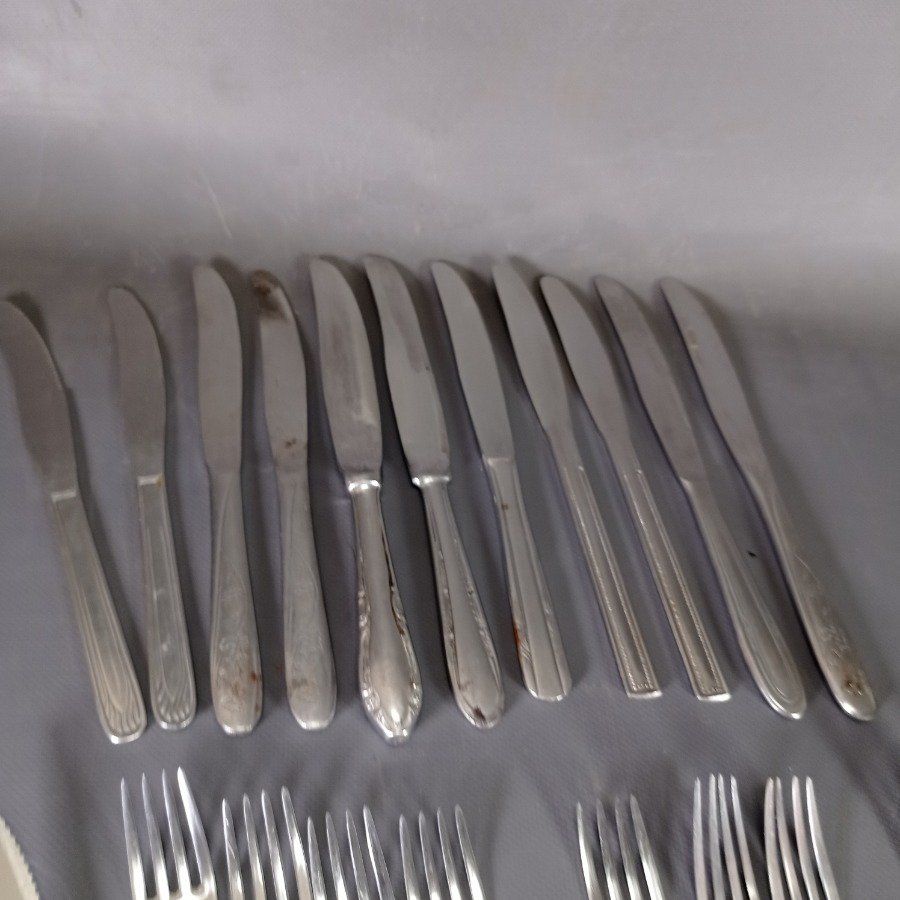 Conjunto de cubiertas de mesa de plata - imagen 5