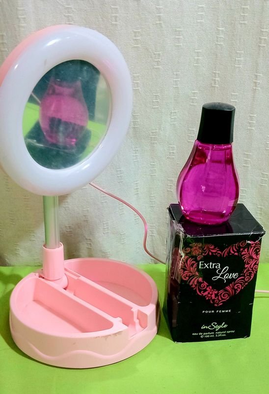 Espejo con luces y perfume de mujer - imagen 1