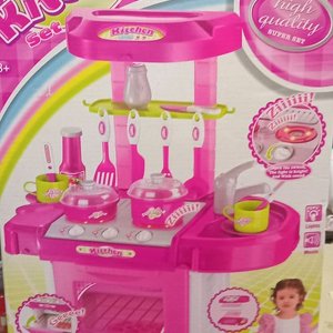 Juego de Cocina Infantil Rosa con Accesorios - imagen 2