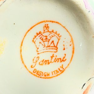 Par de Potiches de Porcelana Italiana "Santini Design" con Diseño Floral - imagen 4
