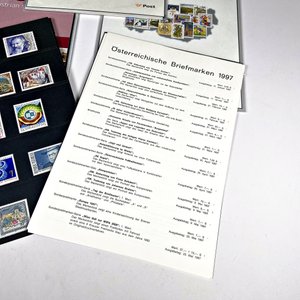 Lote de 7 Folios con Sellos Postales Austríacos Varios - imagen 4