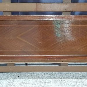 Parilla y Piecera de Cama Antigua de 2 Plazas en Madera - imagen 2