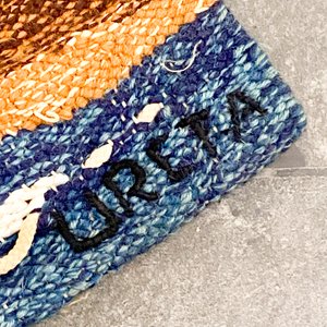 Tapiz de Lana Tejido a Mano "Isla Azul" Firmado por Mary Desta - 125 x 82 cm - imagen 5