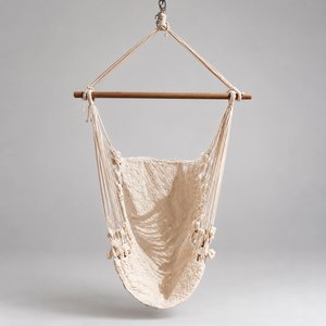 Lote anterior: Hamaca Colgante Blanca de Macramé con Flecos