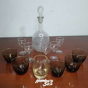 Licorera con tapón y 5 copas  - imagen 3