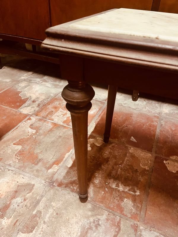 MESA RATONA MADERA CON MARMOL - imagen 3
