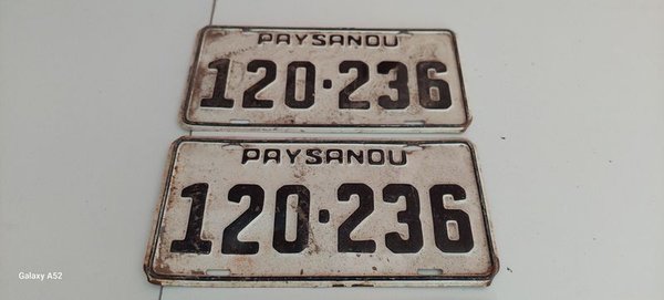 Placas de matrícula B9 cuatro chapa con matriculas blancas - imagen 3