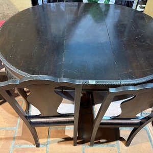 Juego de Comedor Estilo Reina Ana con Mesa Extensible y 6 Sillas - imagen 3