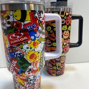 Set de 3 Vasos Térmicos Halloween 1.2L con Stickers - imagen 4