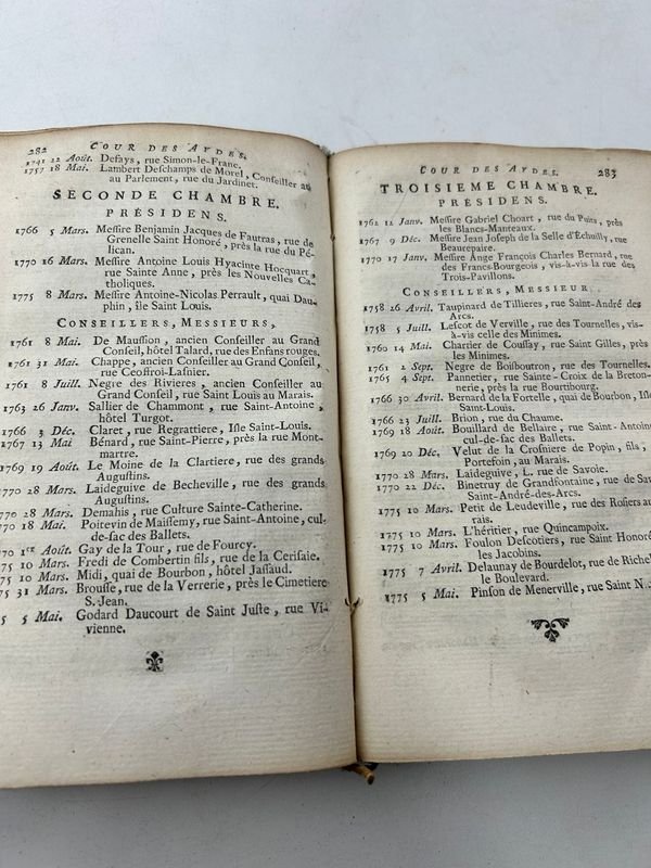 Almanaque Real del Año Bisiesto 1776, París, Le Breton - imagen 4