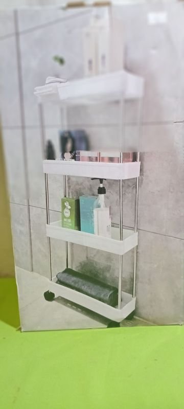 Rack Organizador de Baño con Ruedas 87x40x13 cm