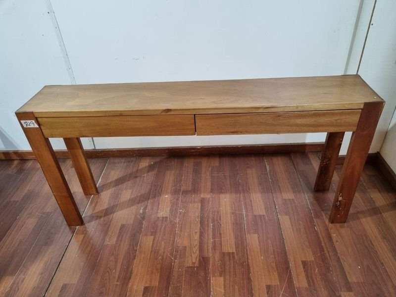Consola o Mesa de Recibo de Madera Maciza con Cajones
