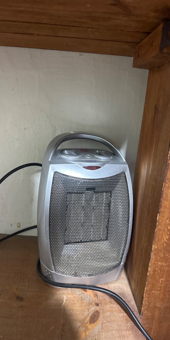Calefactor Eléctrico Plateado