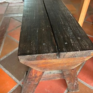Bancos Rústicos de Madera para Mesa - imagen 3