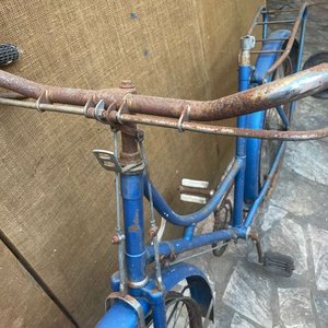 Bicicleta de Dama Antigua Azul con Freno a Varilla - Ideal Coleccionismo - imagen 2